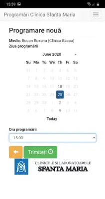 Clinica Sfanta Maria android App screenshot 1